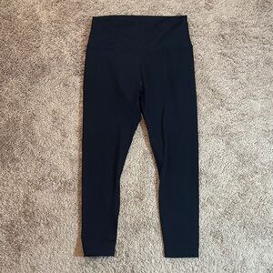 Zyia High Waisted Black Cropped Leggings